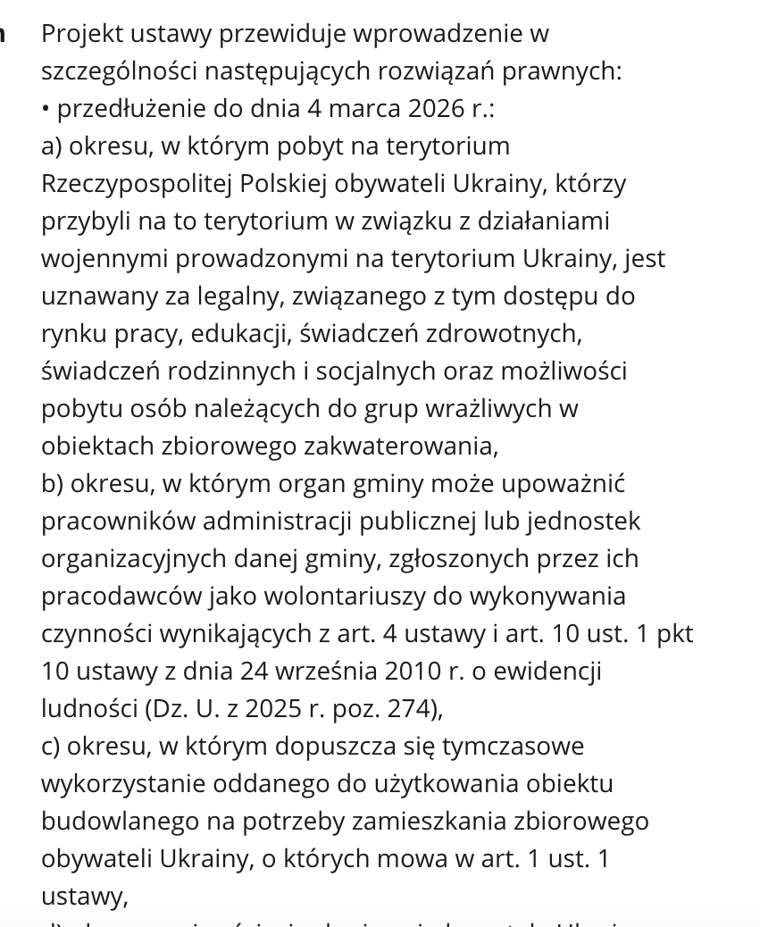 продовження перебування українців у польщі статус укр