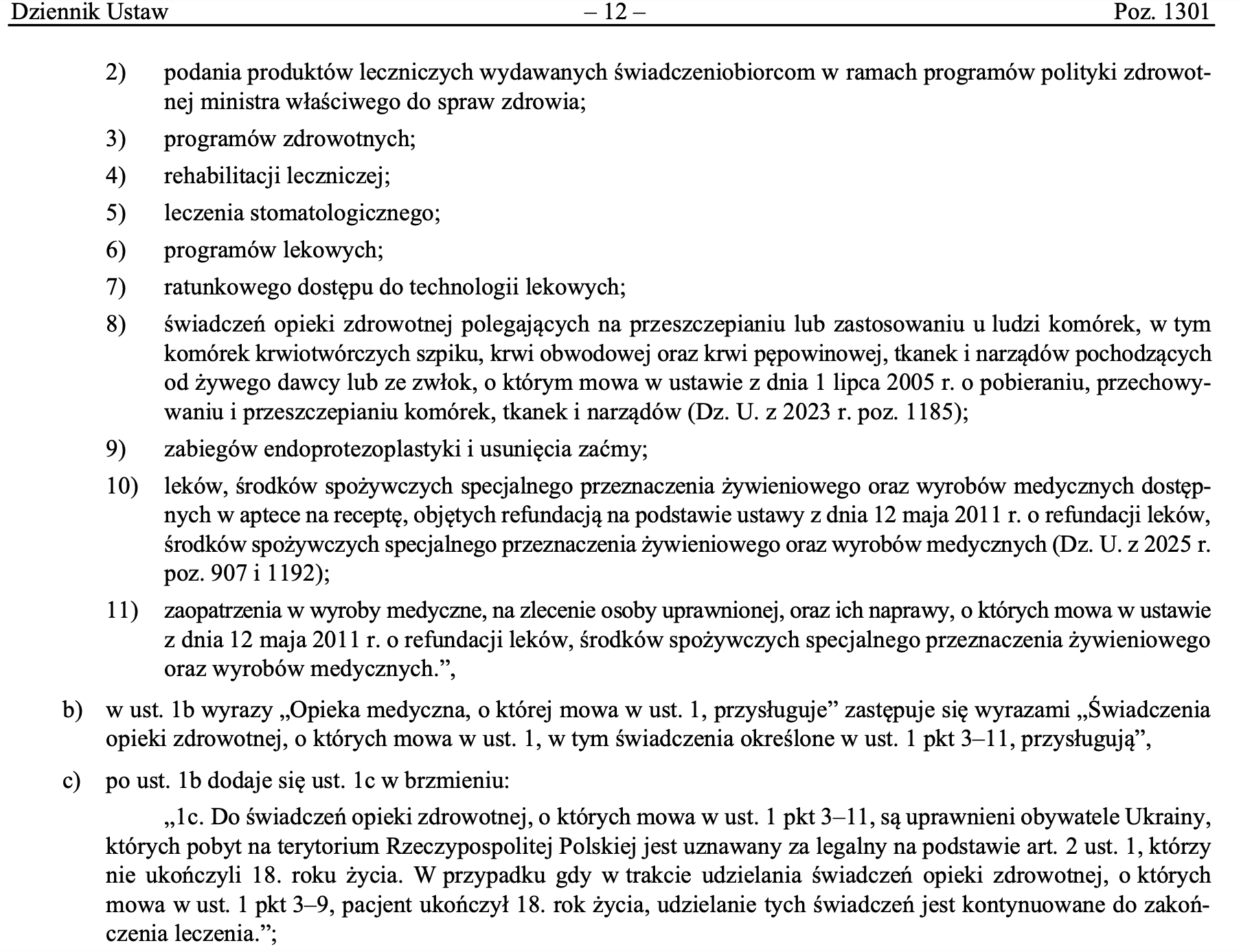 медичне обслуговування для громадян україни у польщі зі статусом укр