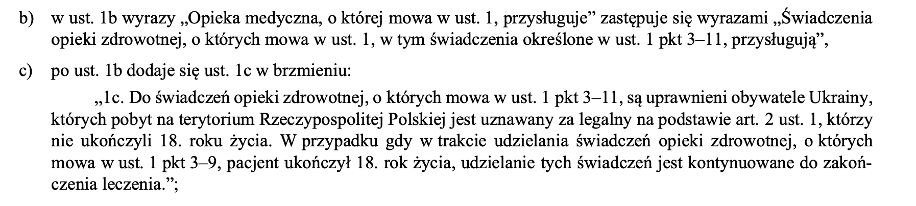 медичне обслуговування для громадян україни у польщі зі статусом укр